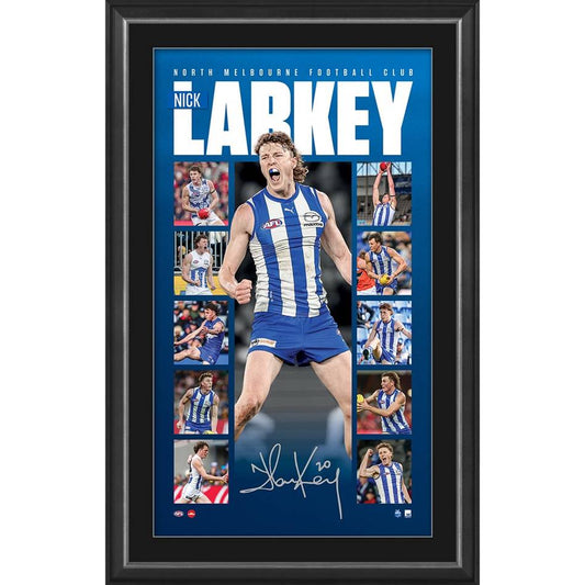 North Melbourne Nick Larkey Signed Vertiramic