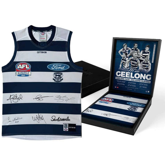 Geelong Cats 300 Game Club Signed Guernsey