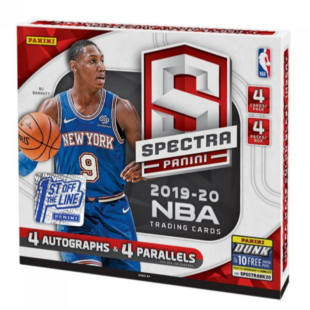 2019-20 Panini Spectra Basketball Hobby Box - 1st Off The Line