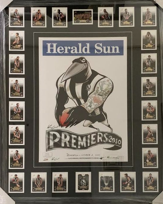 Collingwood 2010 Herald Sun AFL Premiership Print/Team Cards
