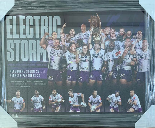 NRL - Electric Storm Framed