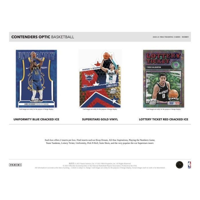 2020-21 Panini Contenders Optic Basketball Hobby Box