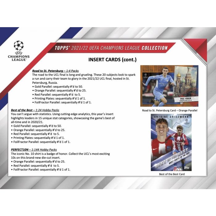 2021-22 Topps UEFA Champions League Collection Hobby 12-Box Case