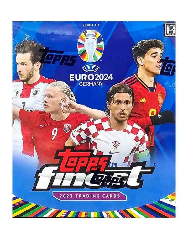 2023 Topps Finest Road to UEFA Euro 2024 Soccer Hobby 8-Box Case