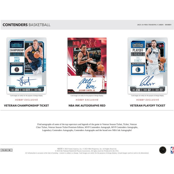 2023-24 Panini Contenders Basketball Hobby Box