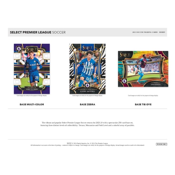 2023-24 Panini Select English Premier League Soccer Hobby 12-Box Case