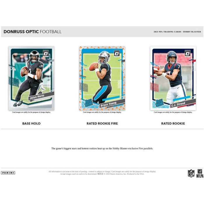 2023 Panini Donruss Optic Football Hobby Blaster 20-Box Case