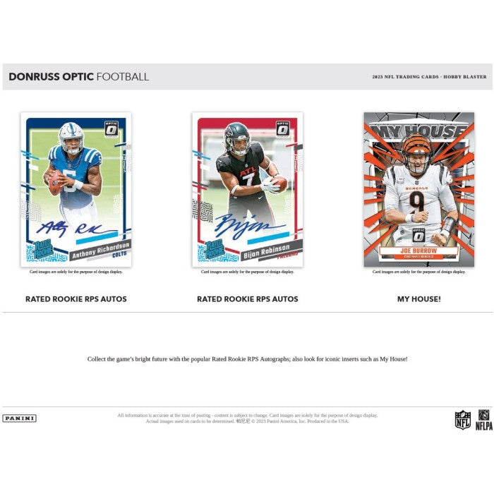 2023 Panini Donruss Optic Football Hobby Blaster 20-Box Case