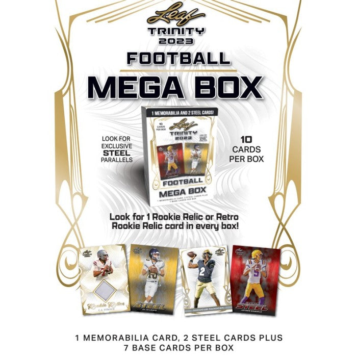 2023 Leaf Trinity Football Mega 20-Box Case