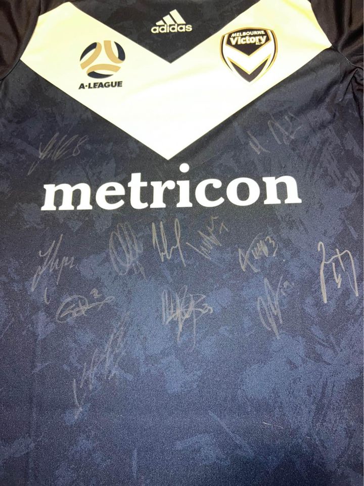 Melbourne Victory 2020/2021 Signed Home Kit Unframed