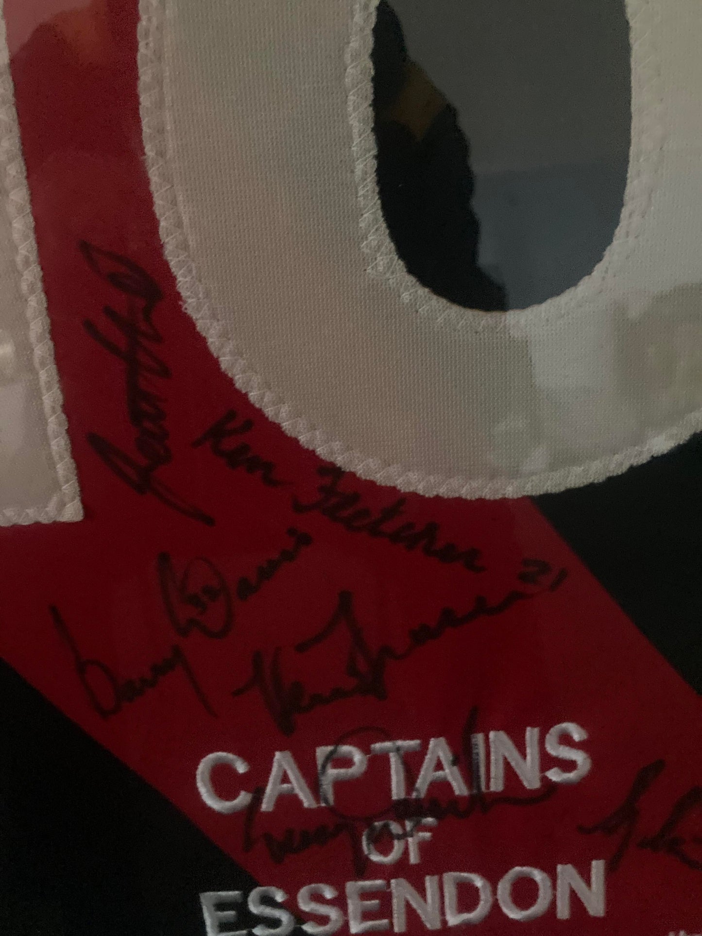 ESSENDON-'Captains Of Essendon' Signed By 15 Captains Framed