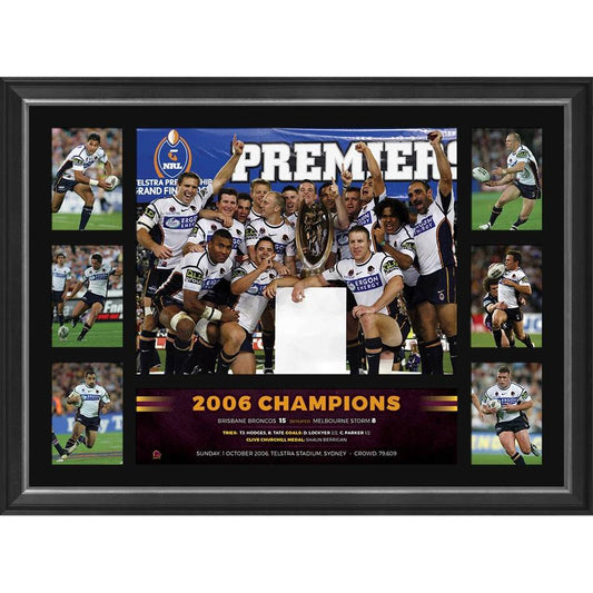 NRL-BRONCOS 2006 NRL PREMIERS TRIBUTE FRAME