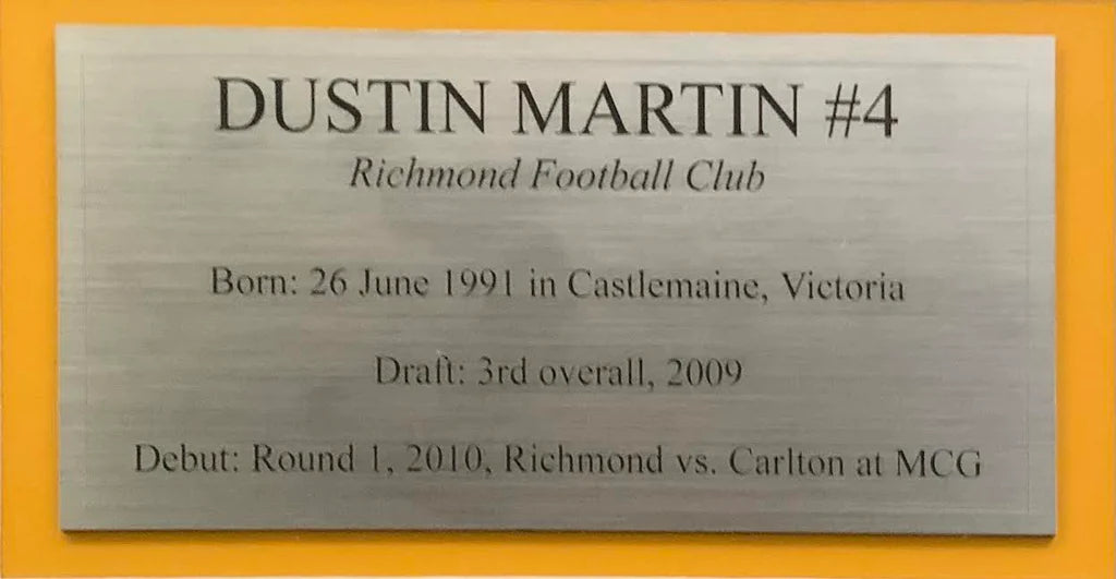 Richmond 2020 Premiership Jersey Signed Dustin Martin Framed