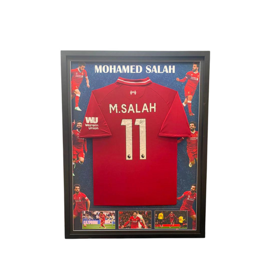 Mohamed Salah Printed Signature Series Jersey Framed
