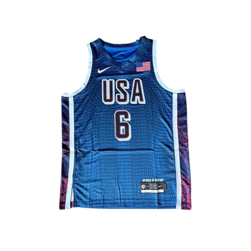 Lebron James USA 2024 Olympics In Game Jersey (M) (L)