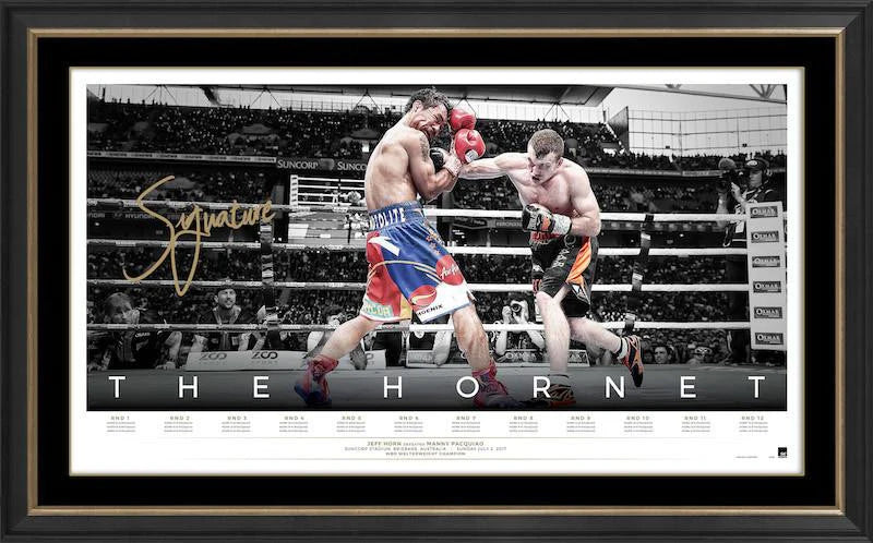 BOXING-The Hornet – Jeff Horn Personally Signed Icon Series Lithograph ...