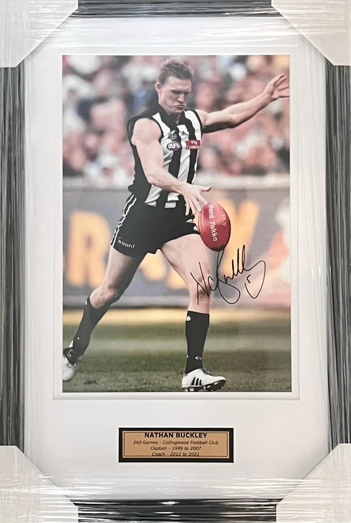 Collingwood's Nathan Buckley Signed Photo