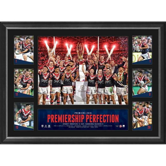 NRL-SYDNEY ROOSTERS 2019 PREMIERS TRIBUTE FRAME