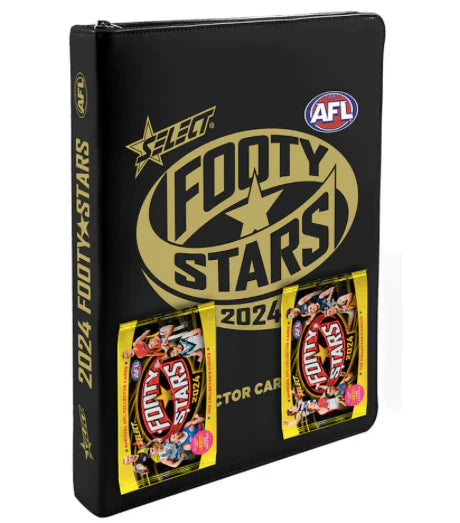 2024 AFL Footy Stars Vinyl Album + 2 Packs