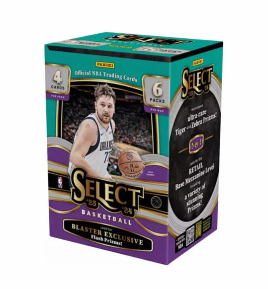 2023-24 Panini Select Basketball 6-Pack Blaster 20-Box Case (Flash Prizms)