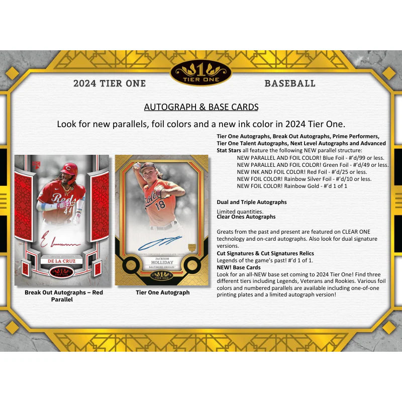 2024 Topps Tier One Baseball Hobby Box