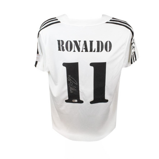 Ronaldo Autographed Real Madrid Soccer Jersey Unframed