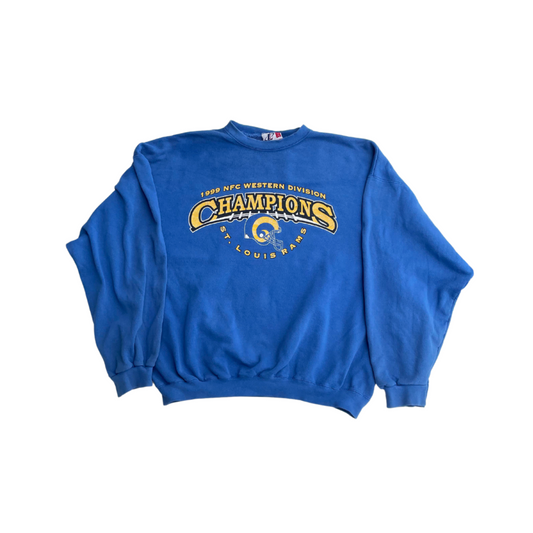 NFL St Louis Rams Vintage 99 Western Divison Champions Jumper (XL)