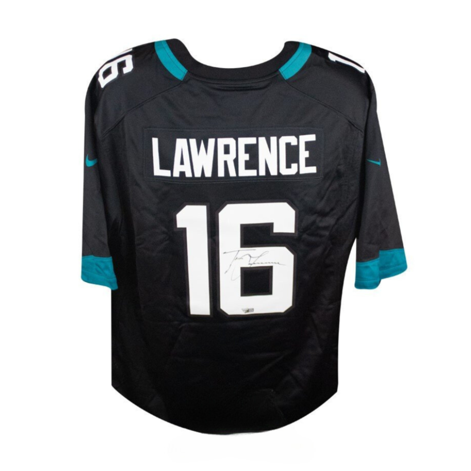 Trevor Lawrence Autographed Jacksonville Jaguars Nike Black Football Jersey - Fanatics Unframed