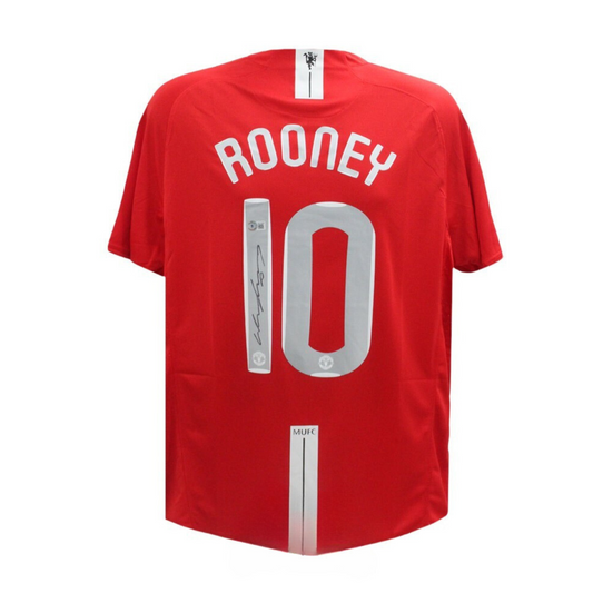 Wayne Rooney Autographed Manchester United  Soccer Jersey Unframed