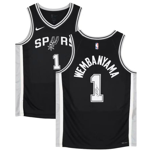 Victor Wembanyama Autographed San Antonio Authentic Basketball Jersey Unframed - Fanatics (White Letters)