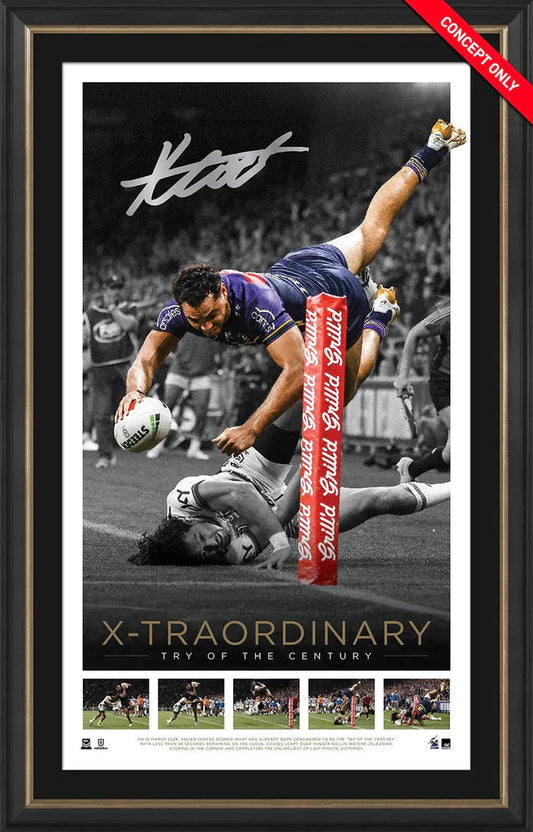 NRL-XAVIER COATES 'TRY OF THE CENTURY' SIGNED ICON SERIES