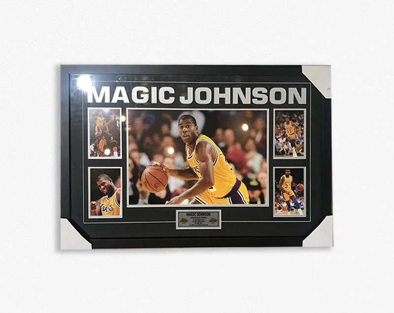 BASKETBALL-MAGIC JOHNSON/FRAMED