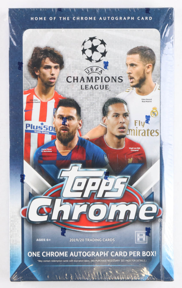 2019-20 Topps Chrome UEFA Champions League Soccer Hobby Box