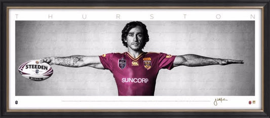 NRL-Johnathan Thurston Mini Wings Queensland Maroons FRAMED